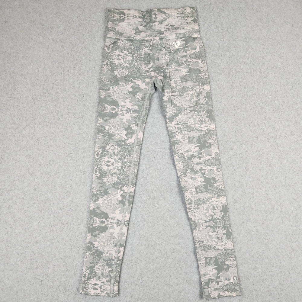 NWOT Women's Best Leggings Womens XS Gray Sage Camo‎ High Waisted Activewear
